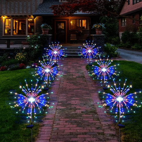120LED Solar Firework Lights Garden Christmas Decorations
