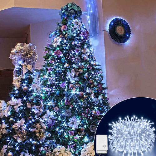 100 LED Christmas Fairy Lights – 33ft Outdoor & Indoor Decorations (8 Modes)