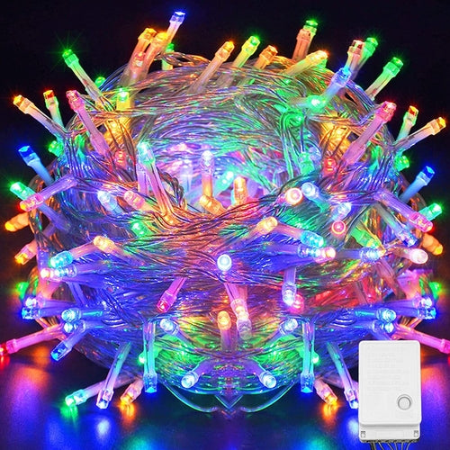 100 LED Christmas Fairy Lights – 33ft Outdoor & Indoor Decorations (8 Modes)
