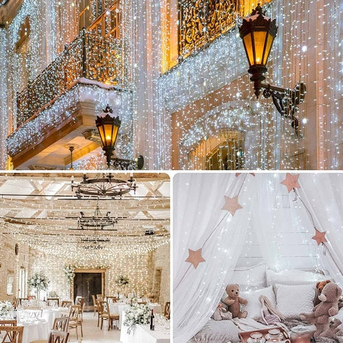 100 LED Christmas Fairy Lights – 33ft Outdoor & Indoor Decorations (8 Modes)