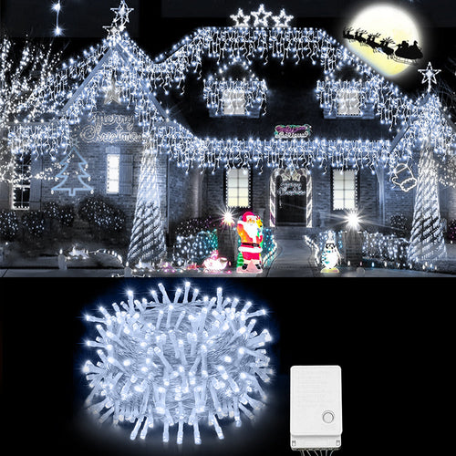 100 LED Christmas Fairy Lights – 33ft Outdoor & Indoor Decorations (8 Modes)
