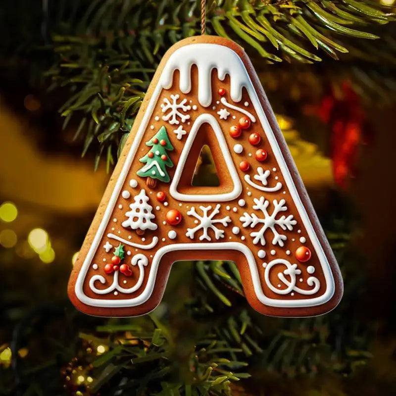 Christmas Ornaments DIY Decoration New Year Nativity 26 Letters Christmas Tree Hanging Navidad Decoration Holiday 2026