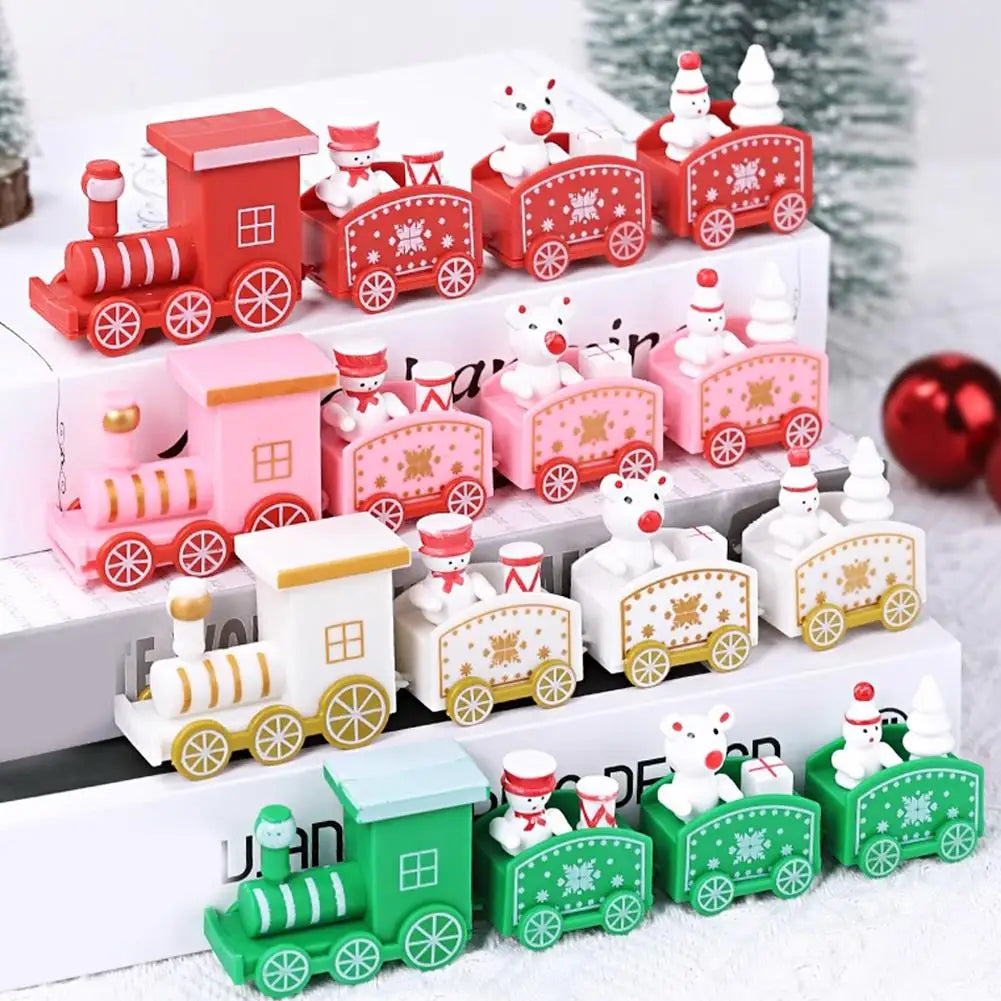 Christmas Train Merry Christmas Decorations For Home 2024 Cristmas Ornament Xmas Navidad Noel Gifts Happy New Year 2025 Gifts