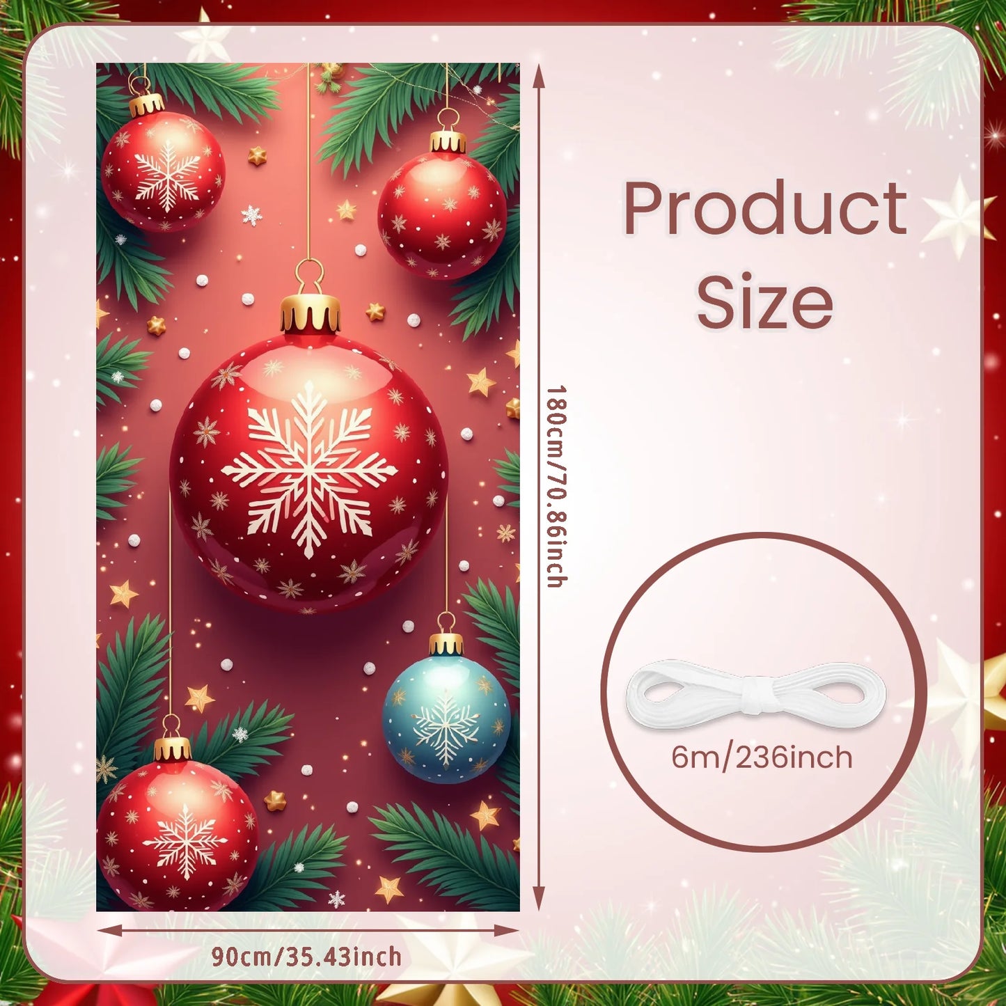 Christmas Hanging Flag Porch Door Banner Christmas Decorations For Home 2025 Ornaments Xmas Gifts Navidad New Year Decor 2026