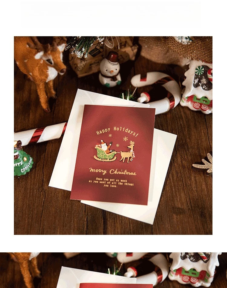 Christmas cards, vintage Christmas Eve cards, gift cards, holiday greetings cards, handwritten Christmas cards