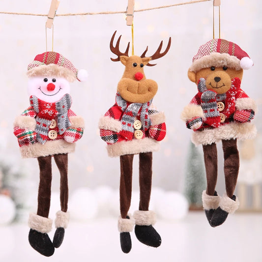 Christmas Decorations for Home Lovely Faceless doll Hanging Pendant Christmas Tree DIY Decor Ornaments Xmas New Year Gifts Kids