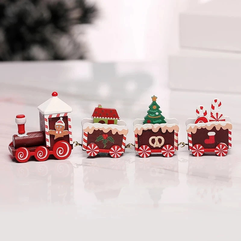 Christmas Train Merry Christmas Decorations For Home 2025 Cristmas Ornament Xmas Navidad Noel Gifts Happy New Year 2025 Decor
