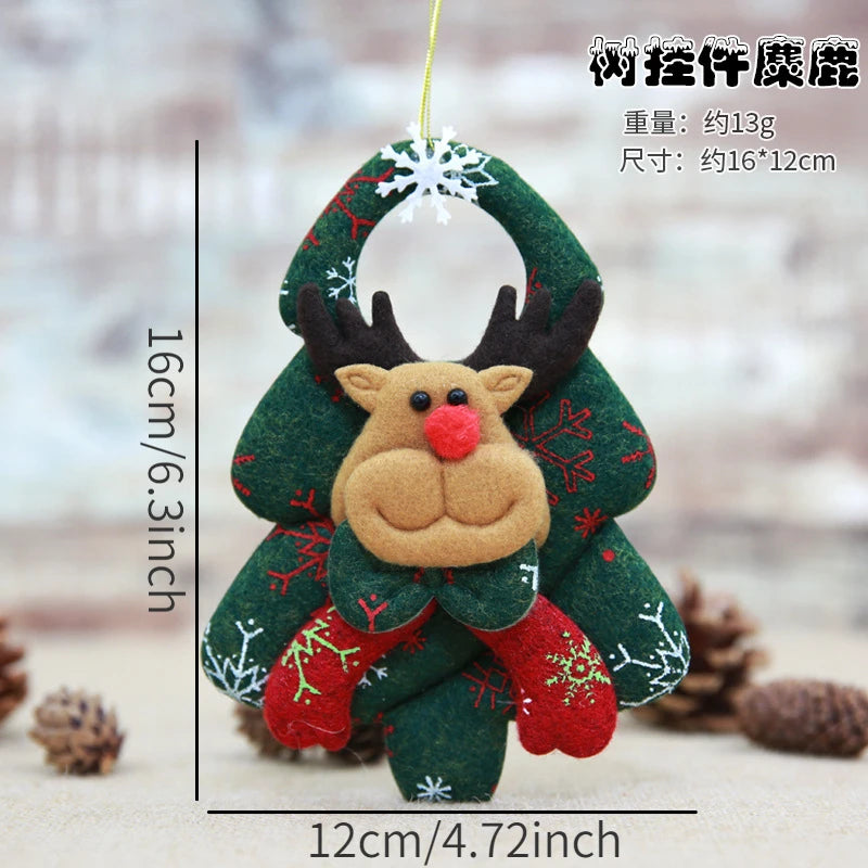 Christmas Decorations for Home Lovely Faceless doll Hanging Pendant Christmas Tree DIY Decor Ornaments Xmas New Year Gifts Kids
