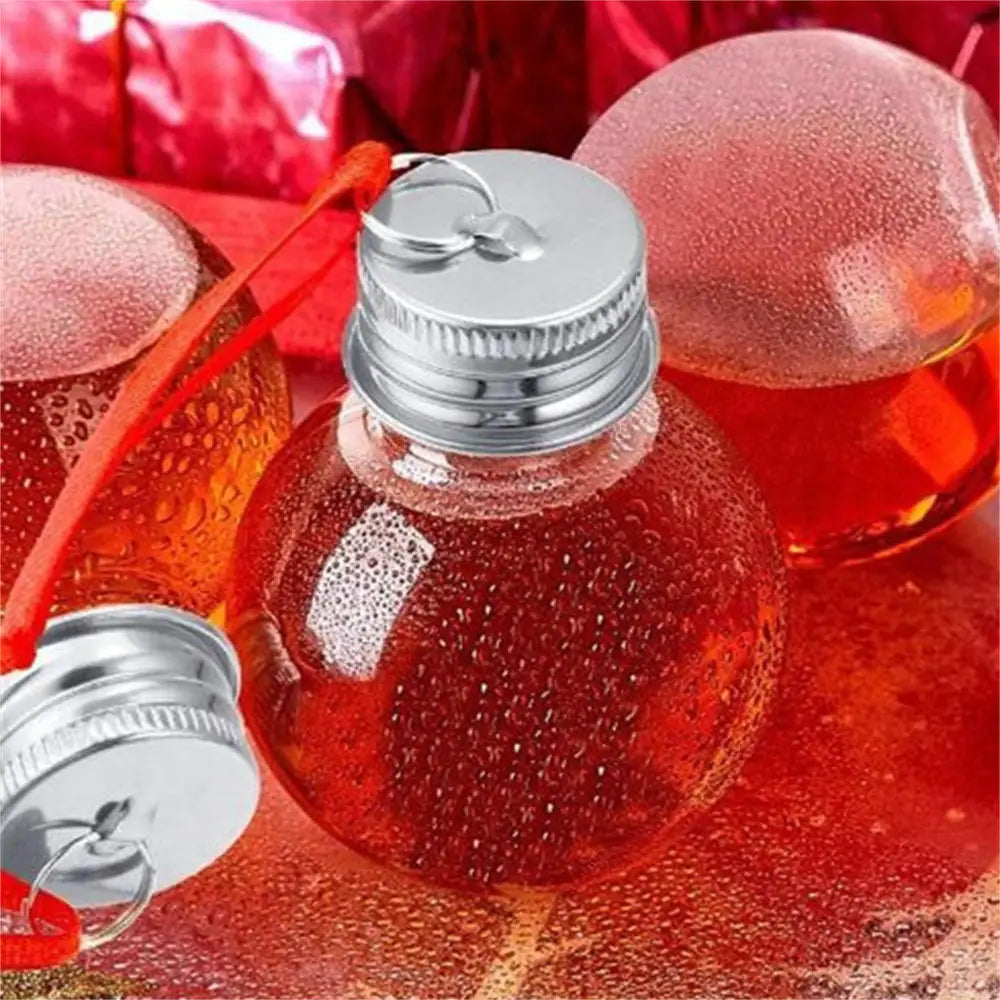 Christmas Decoration Ball Juice Cold Drink Water Beverage Bottle Booze Filled Xmas Tree Ornaments Home Outdoor Festival Decor