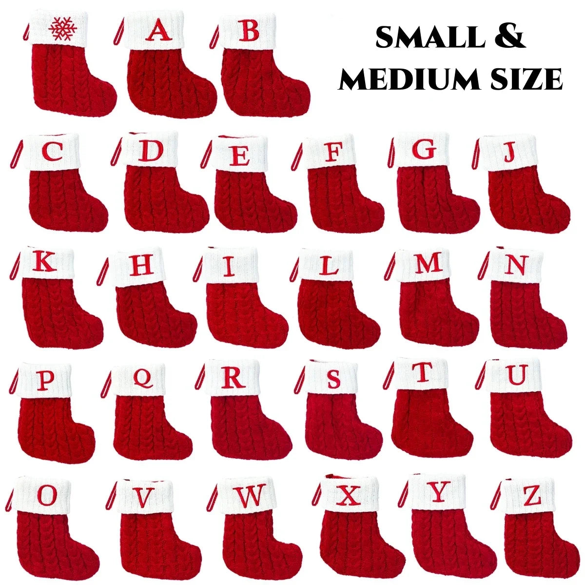 Christmas Alphabet Knitting Socks Christmas Tree Ornaments Christmas Decorations For Home 2024 Navidad Noel 2025Xmas Gift