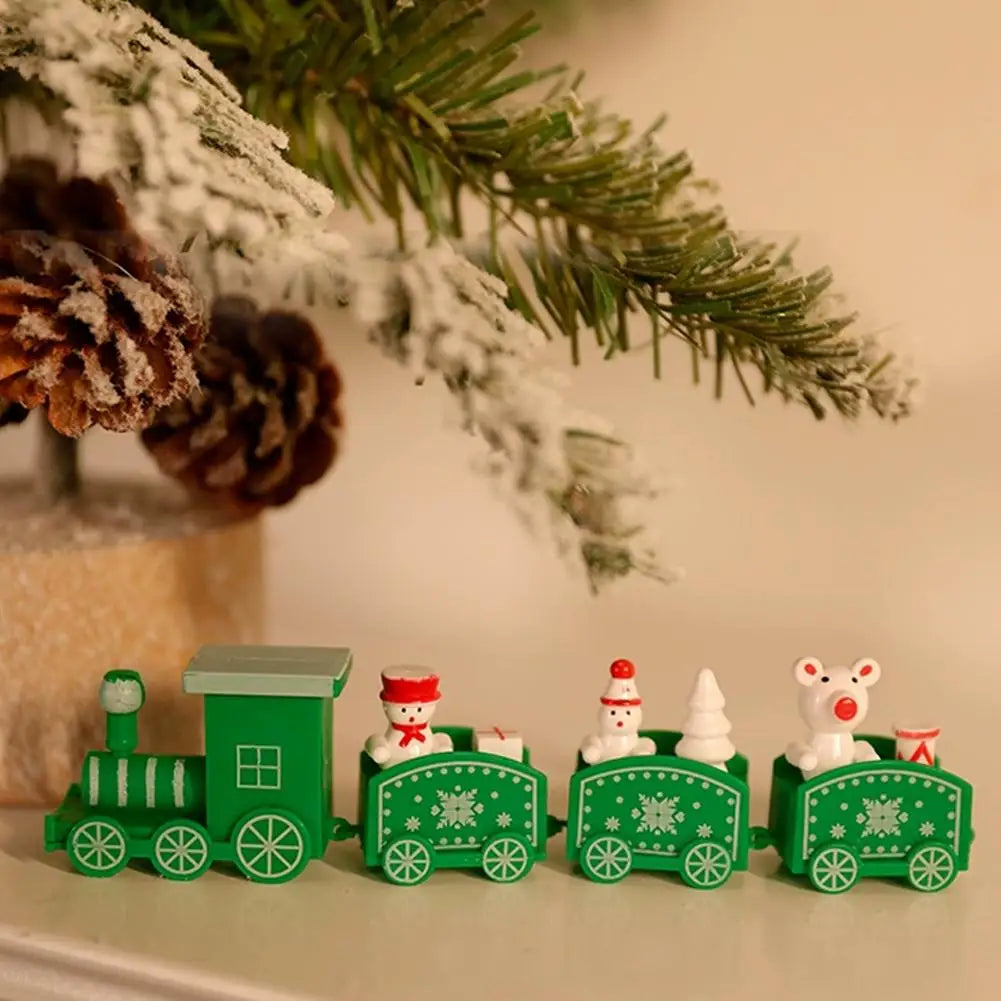 Christmas Train Merry Christmas Decorations For Home 2024 Cristmas Ornament Xmas Navidad Noel Gifts Happy New Year 2025 Gifts