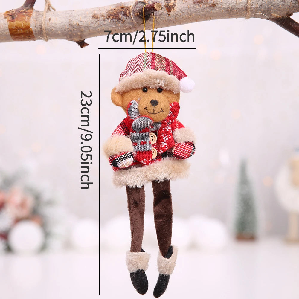 Christmas Decorations for Home Lovely Faceless doll Hanging Pendant Christmas Tree DIY Decor Ornaments Xmas New Year Gifts Kids