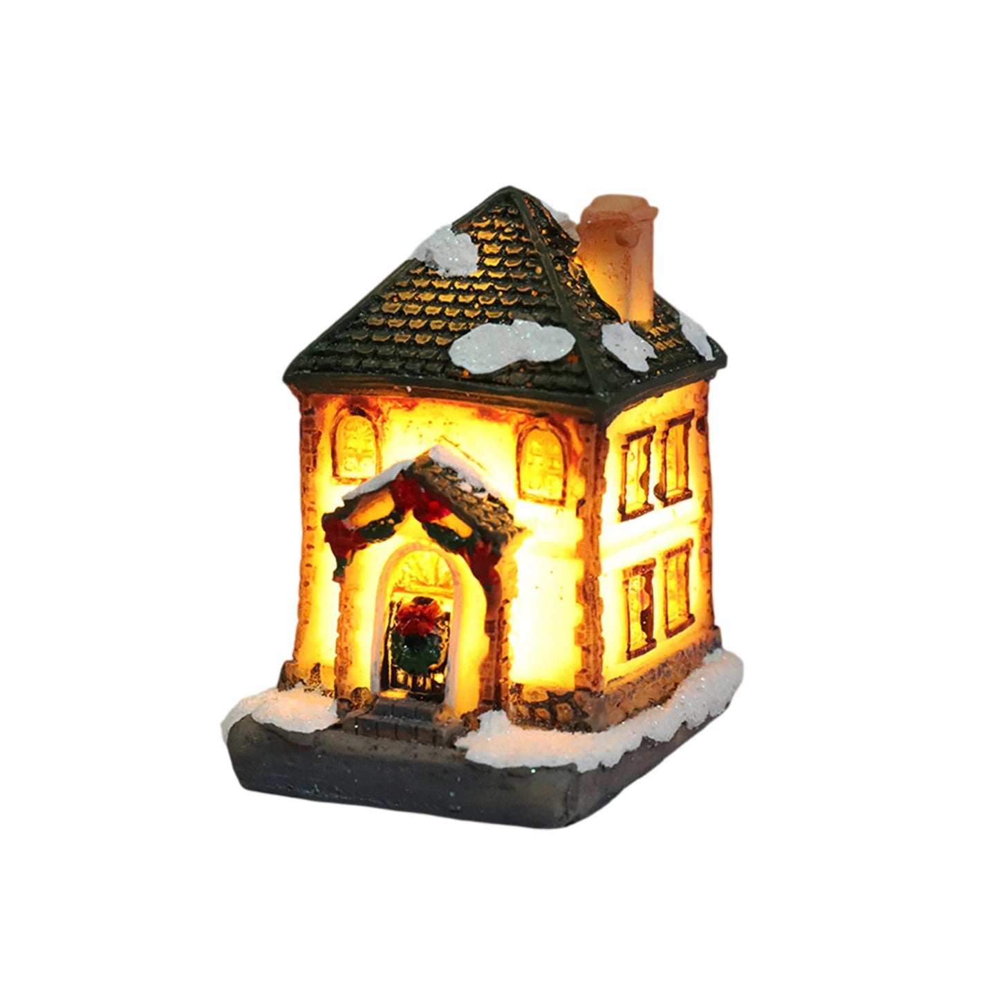 Christmas Houses Christmas Decoration With Lights Room Tabletop Supplies Festive Atmosphere Ornament Holiday Gift