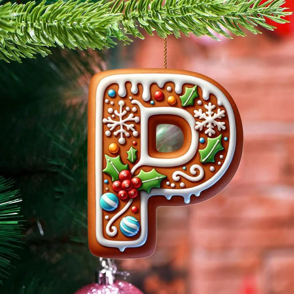 Christmas Ornaments DIY Decoration New Year Nativity 26 Letters Christmas Tree Hanging Navidad Decoration Holiday 2026