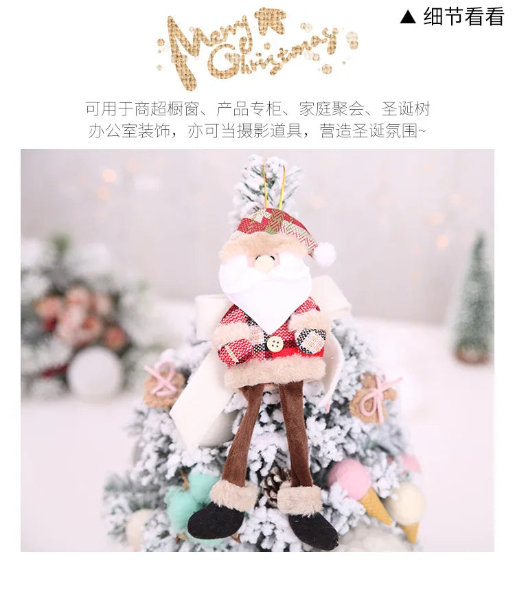 Christmas Decorations for Home Lovely Faceless doll Hanging Pendant Christmas Tree DIY Decor Ornaments Xmas New Year Gifts Kids