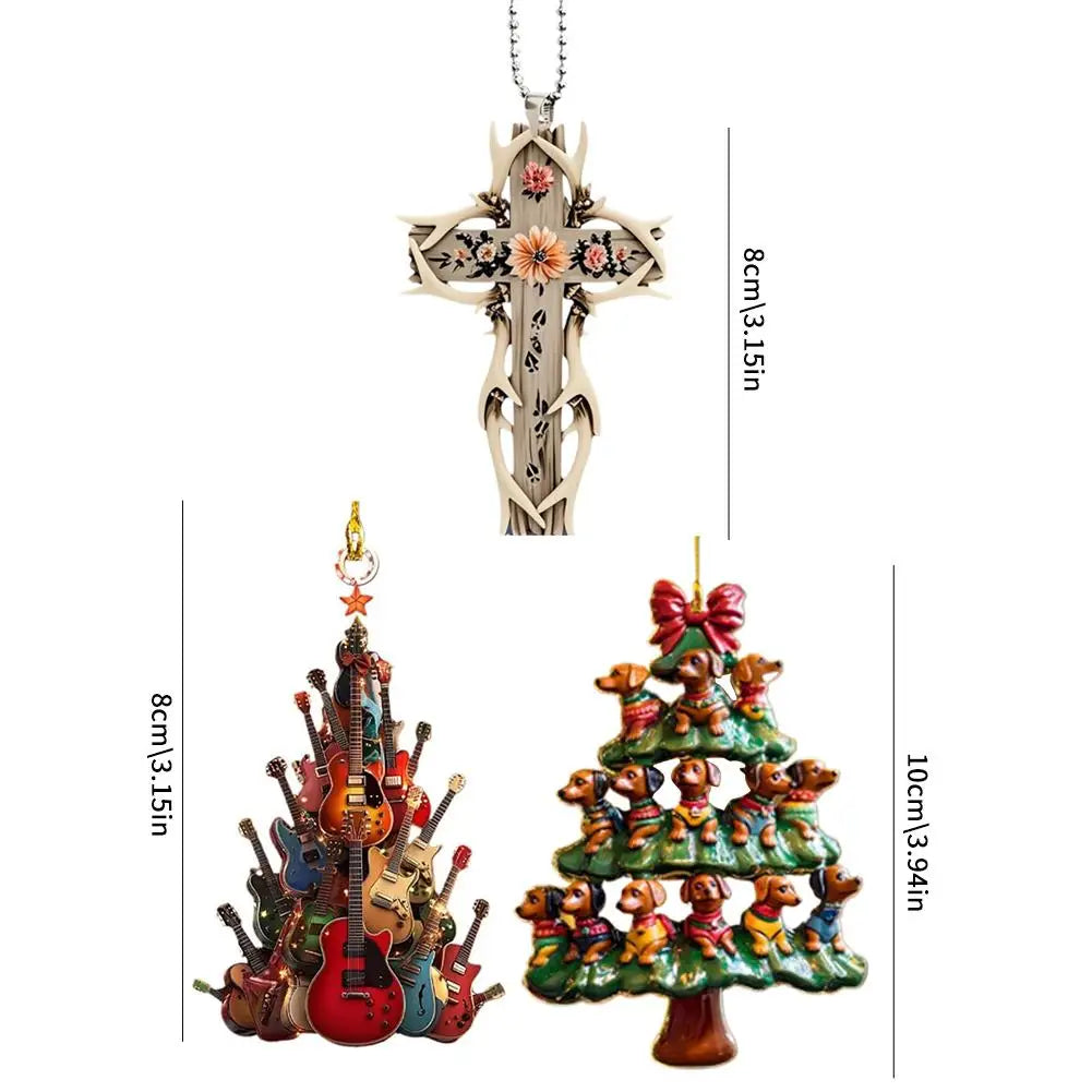 2D Acrylic Sparkling Ballerina Christmas Ornament Ballerina Dance Ornament, Crystal Ballet Ornament For Christmas Tree Decor