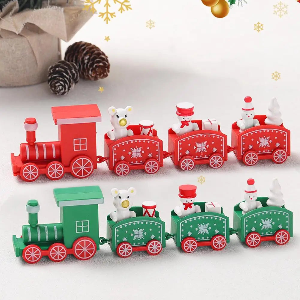 Christmas Train Merry Christmas Decorations For Home 2024 Cristmas Ornament Xmas Navidad Noel Gifts Happy New Year 2025 Gifts