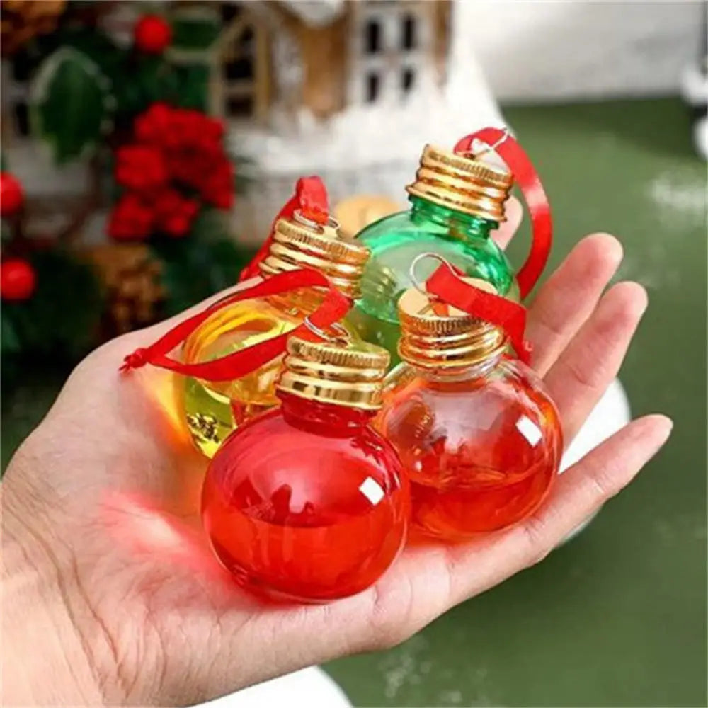 Christmas Decoration Ball Juice Cold Drink Water Beverage Bottle Booze Filled Xmas Tree Ornaments Home Outdoor Festival Decor