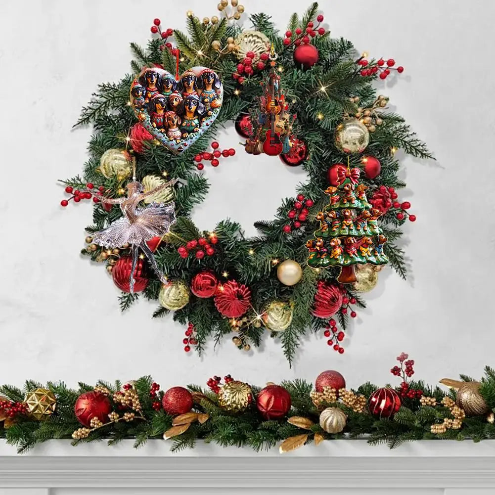 2D Acrylic Sparkling Ballerina Christmas Ornament Ballerina Dance Ornament, Crystal Ballet Ornament For Christmas Tree Decor