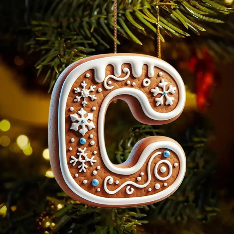 Christmas Ornaments DIY Decoration New Year Nativity 26 Letters Christmas Tree Hanging Navidad Decoration Holiday 2026
