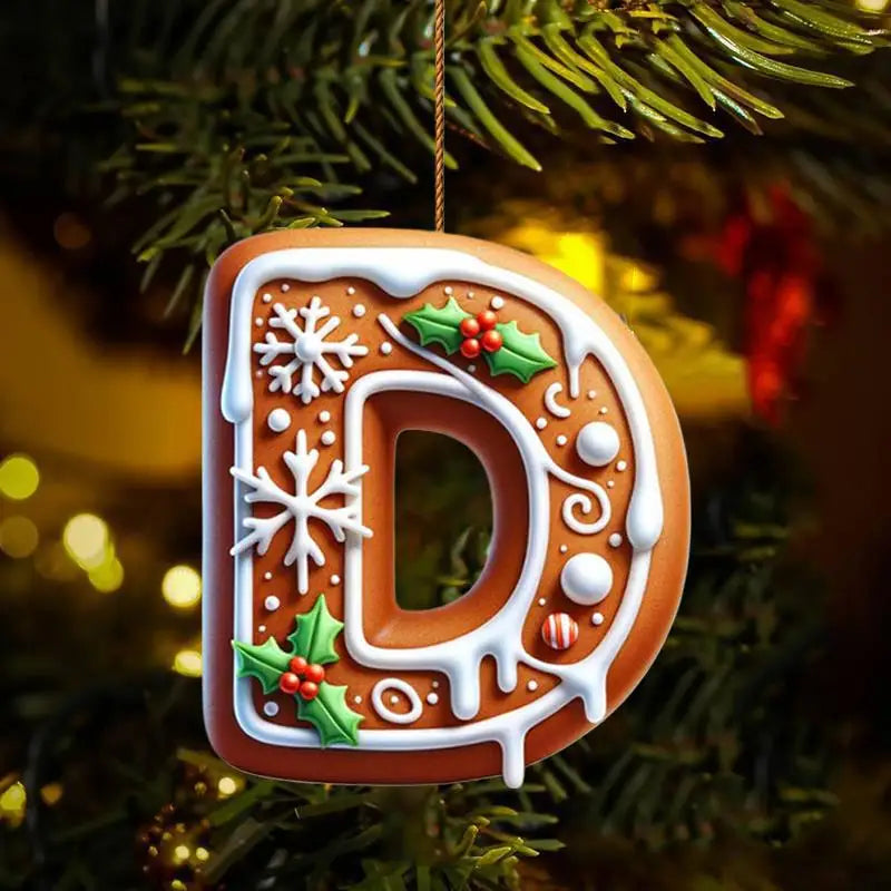 Christmas Ornaments DIY Decoration New Year Nativity 26 Letters Christmas Tree Hanging Navidad Decoration Holiday 2026