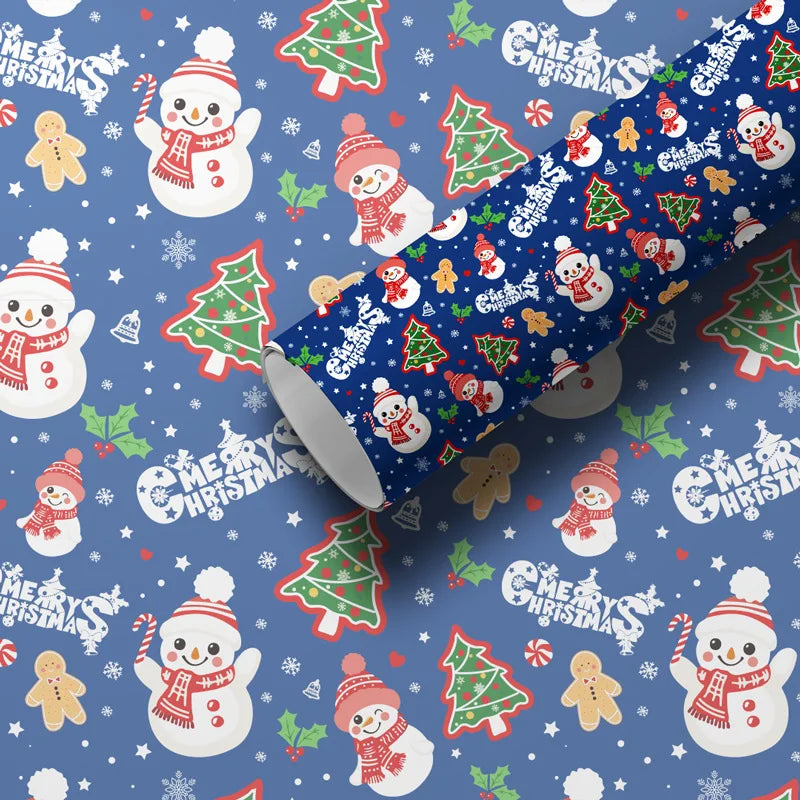 Christmas Wrapping Paper Colorful Christmas Craft Paper Gift Wrapping Paper Smooth Holiday Gift Wrap For Holidays Christmas Tree