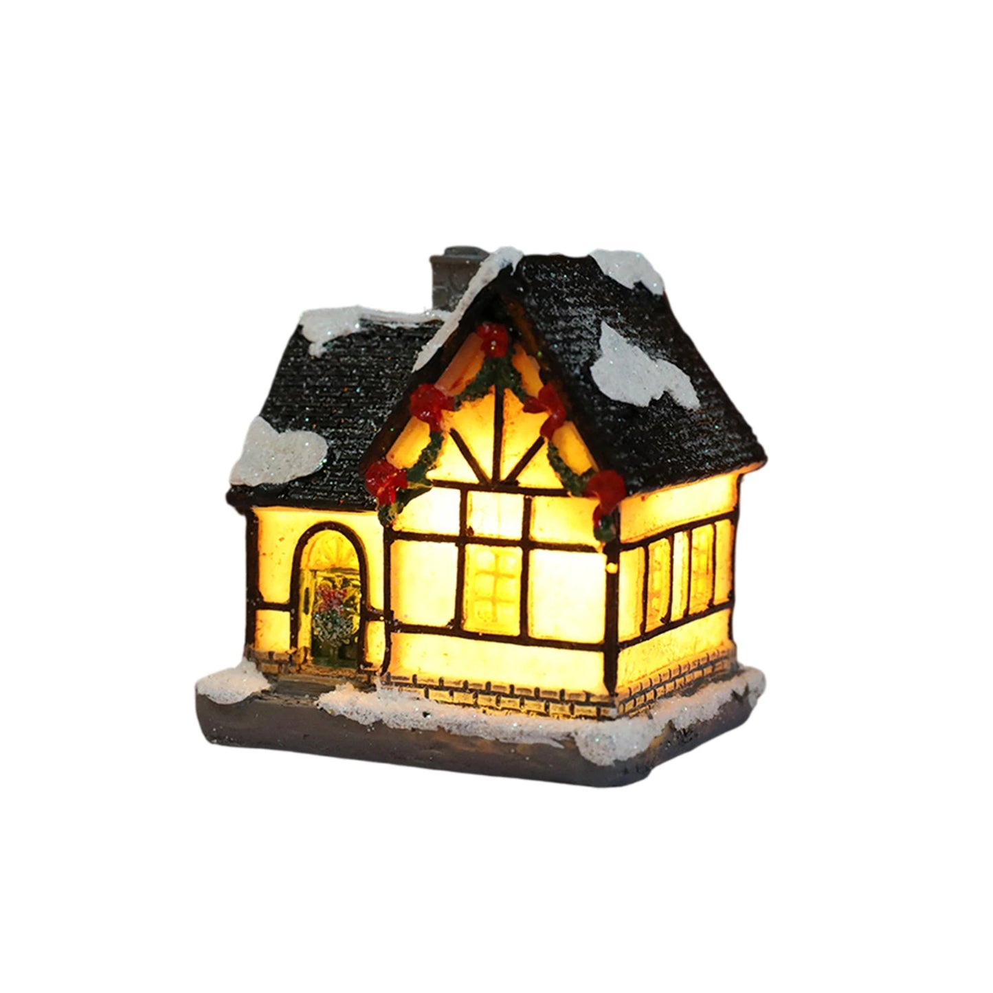 Christmas Houses Christmas Decoration With Lights Room Tabletop Supplies Festive Atmosphere Ornament Holiday Gift