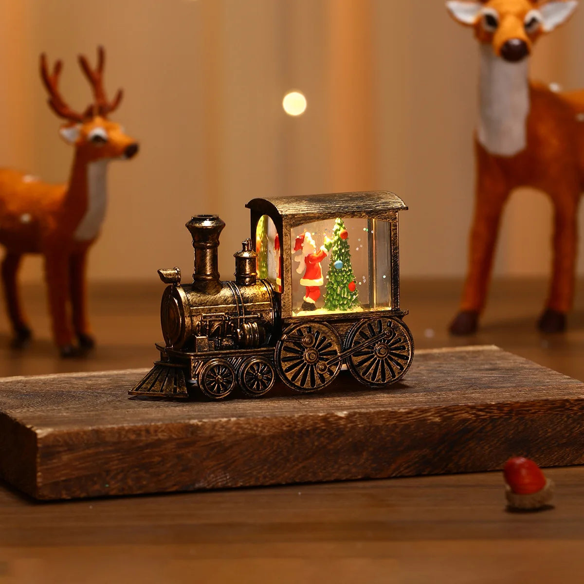 Christmas LED Candle Lantern Decorative Holiday Light Creative Tabletop Decor for Kids Window Display Festive Home Decoration