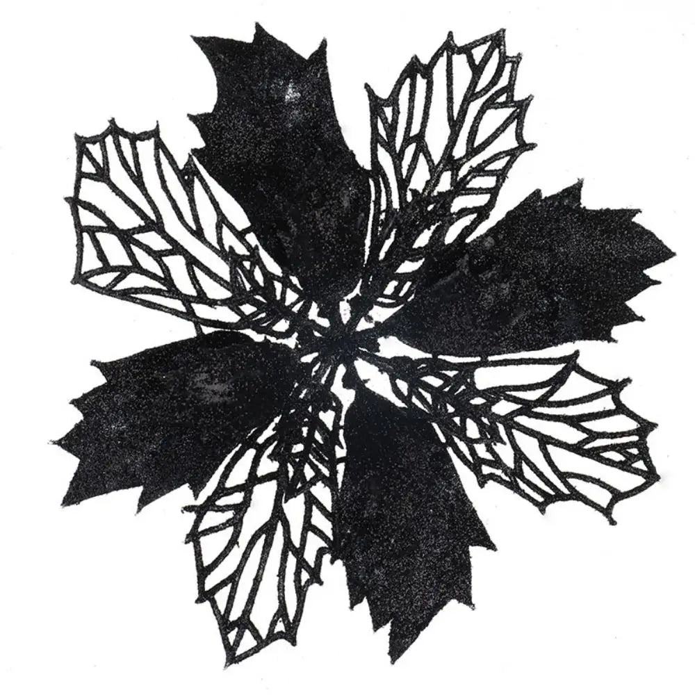 Multi-color ChristmasTree Ornament Romantic Plastic Xmas Tree Pendant Hollow Artificial Hollow Flowers Christmas Tree Bottom