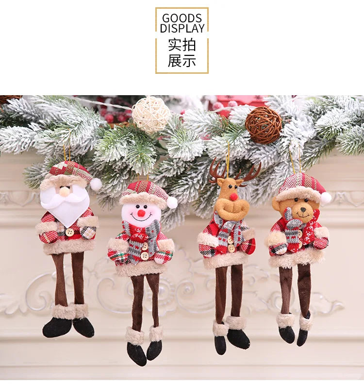 Christmas Decorations for Home Lovely Faceless doll Hanging Pendant Christmas Tree DIY Decor Ornaments Xmas New Year Gifts Kids
