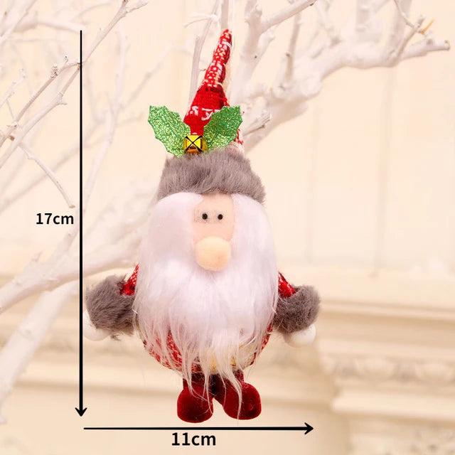 Christmas Decorations for Home Lovely Faceless doll Hanging Pendant Christmas Tree DIY Decor Ornaments Xmas New Year Gifts Kids