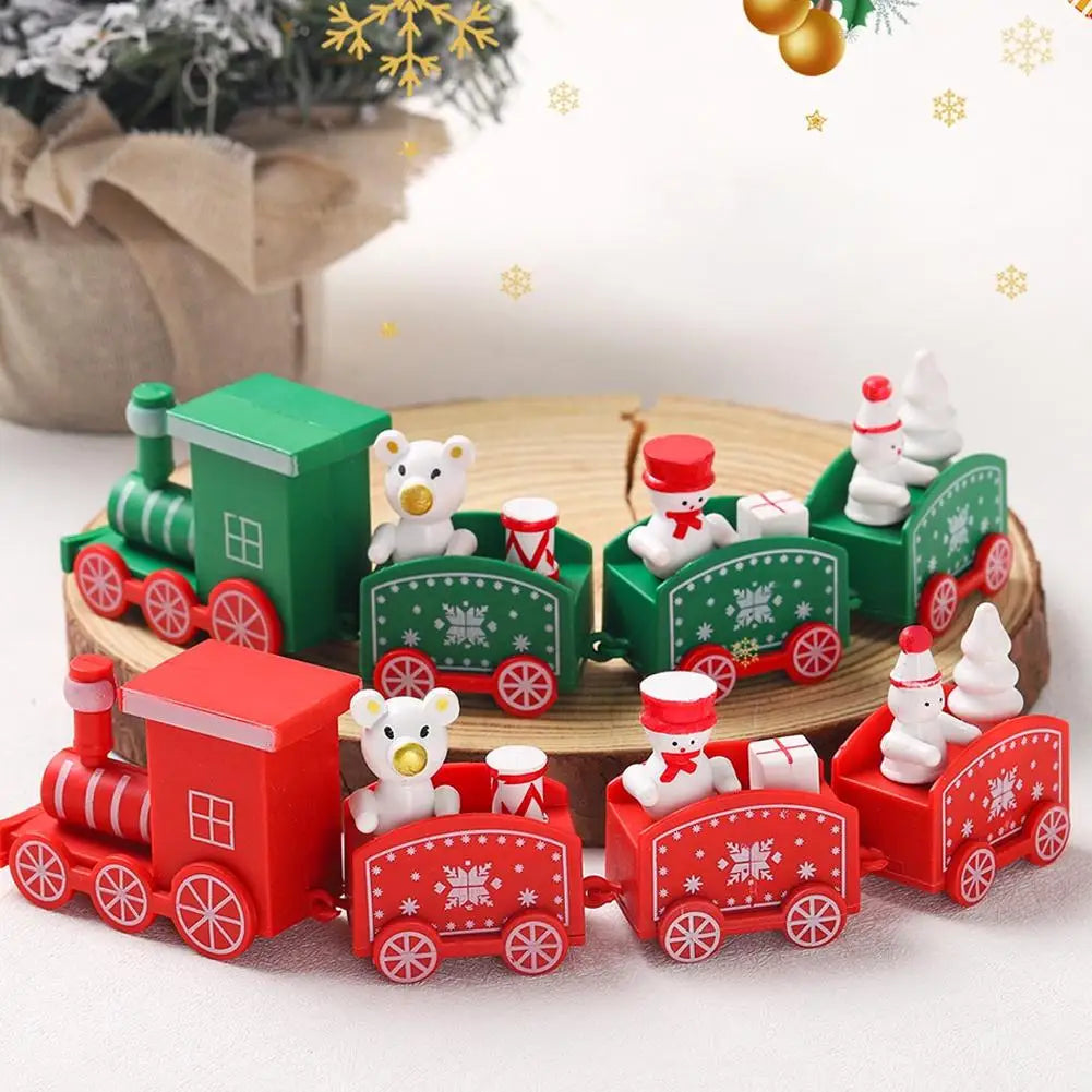 Christmas Train Merry Christmas Decorations For Home 2024 Cristmas Ornament Xmas Navidad Noel Gifts Happy New Year 2025 Gifts