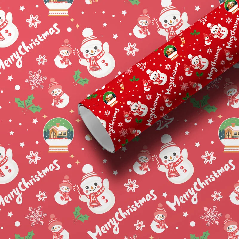 Christmas Wrapping Paper Colorful Christmas Craft Paper Gift Wrapping Paper Smooth Holiday Gift Wrap For Holidays Christmas Tree