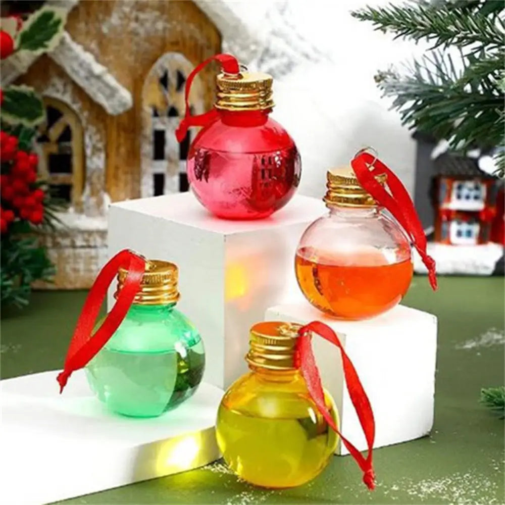 Christmas Decoration Ball Juice Cold Drink Water Beverage Bottle Booze Filled Xmas Tree Ornaments Home Outdoor Festival Decor