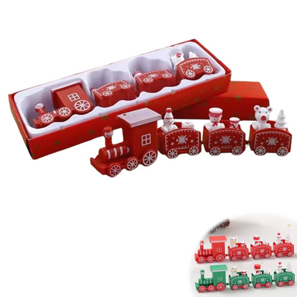 Christmas Train Merry Christmas Decorations For Home 2024 Cristmas Ornament Xmas Navidad Noel Gifts Happy New Year 2025 Gifts