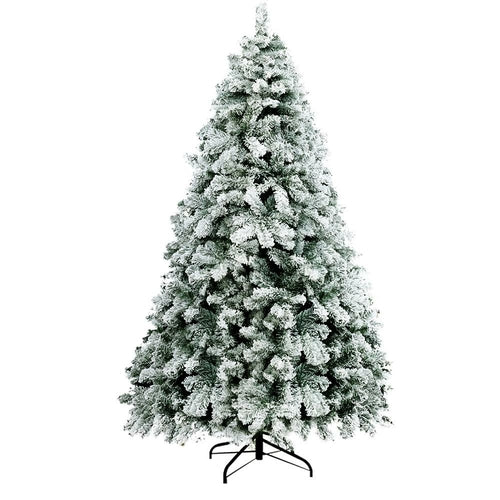 Jingle Jollys Christmas Tree 2.4m Snow Flocked Xmas Tree Decorations