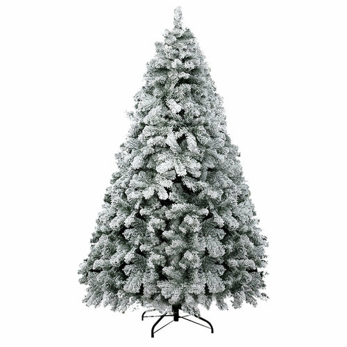 Jingle Jollys Christmas Tree 2.4m Snow Flocked Xmas Tree Decorations