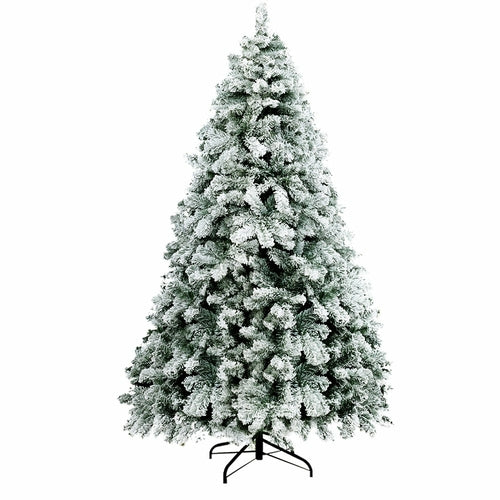 Jingle Jollys Christmas Tree 2.4m Snow Flocked Xmas Tree Decorations