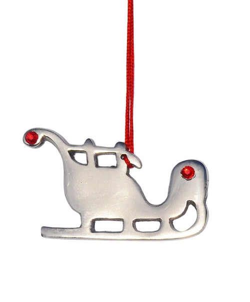 Sleigh Christmas Tree Ornament Decorations Set of 8
