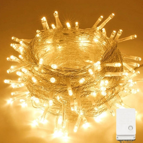 100 LED Christmas Fairy Lights – 33ft Outdoor & Indoor Decorations (8 Modes)